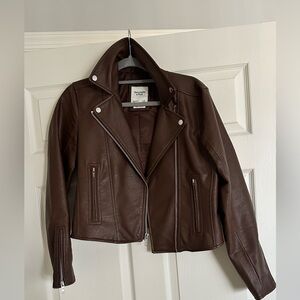 Abercrombie & Fitch Dark Brown Leather Jacket